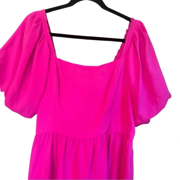 Sugar Lips Marion Hot Pink Babydoll Dress Size Extra Large (XL) - Picture 7 of 9